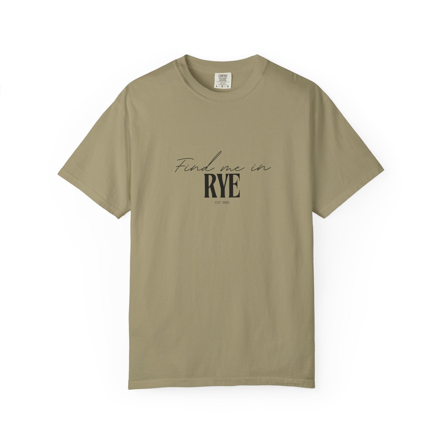 Rye Vibes Unisex Garment-Dyed T-Shirt, Casual Wear, Gifts for Locals, Trendy Summer Essential, Comfortable Everyday Tee