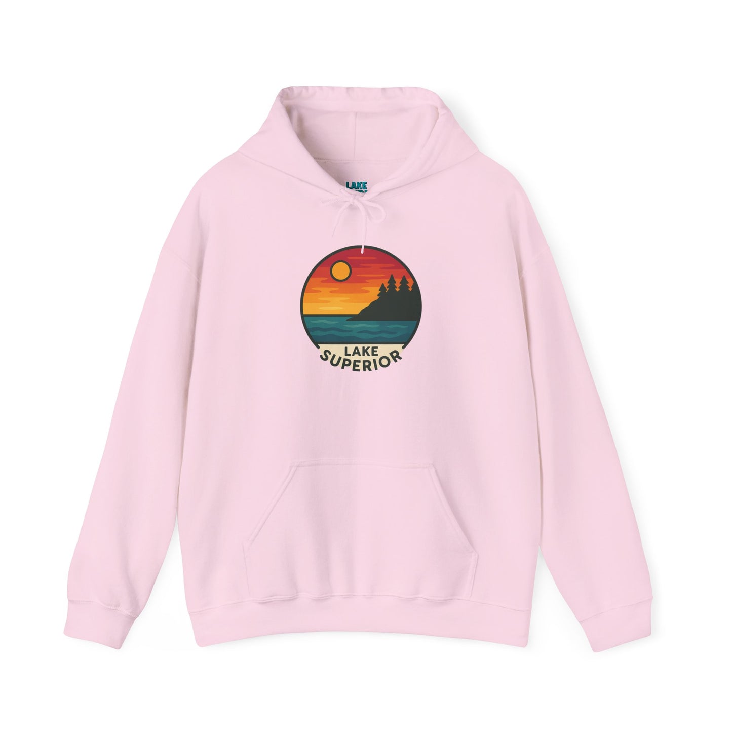 Lake Superior Hoodie, Cozy Casual Wear, Unisex Sweatshirt, Lake Lover Gift, Outdoor Adventure Apparel, Summer Retreat Fashion