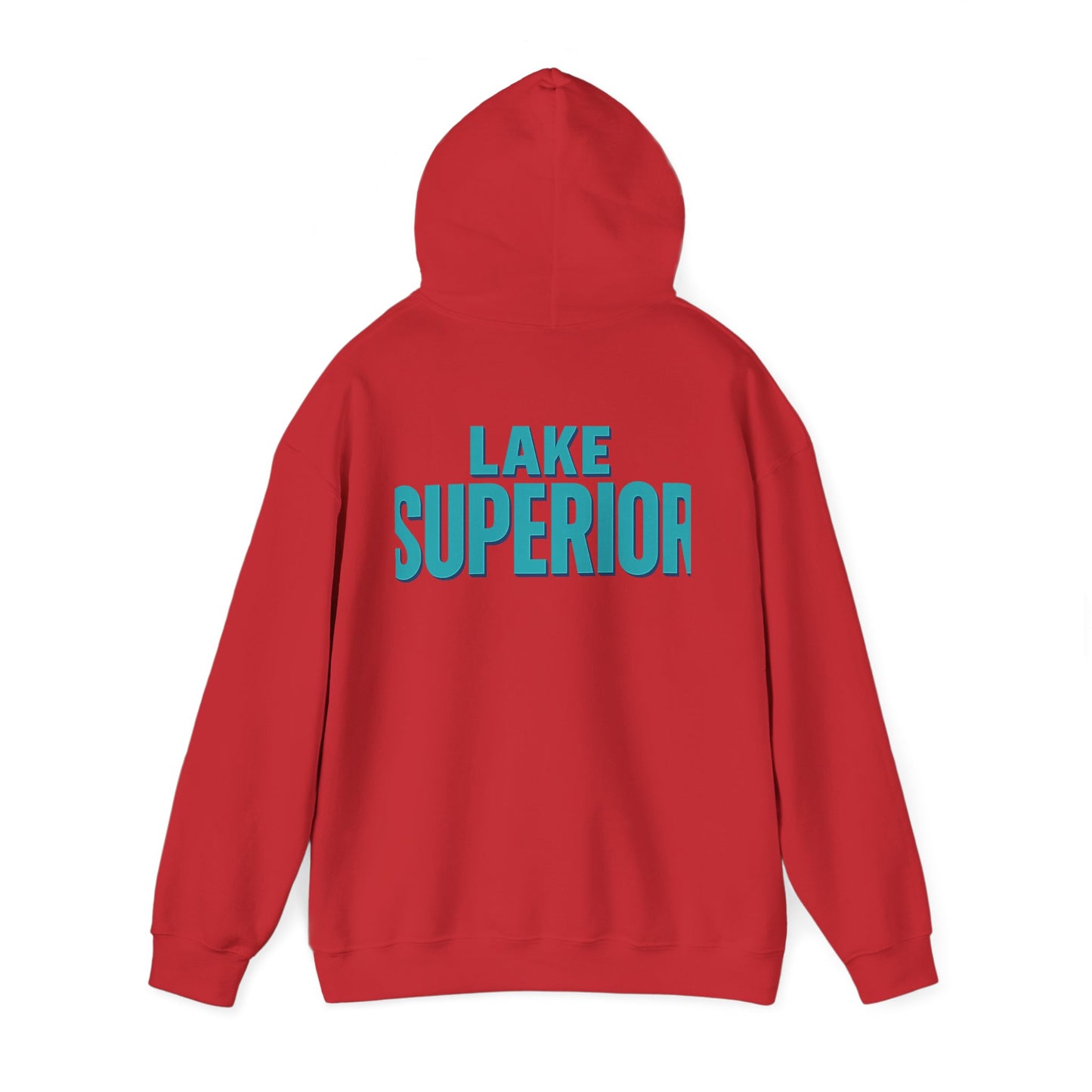 Lake Superior Hoodie, Cozy Casual Wear, Unisex Sweatshirt, Lake Lover Gift, Outdoor Adventure Apparel, Summer Retreat Fashion