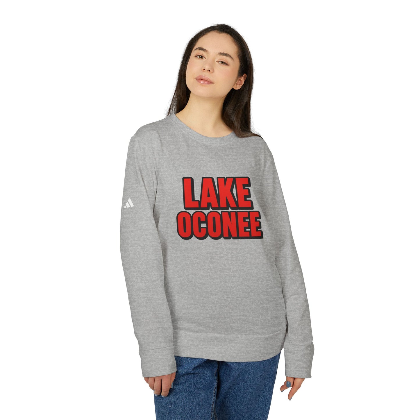 Lake Oconee Fleece Sweatshirt, Cozy Crewneck, Unisex Athletic Apparel, Perfect Gift for Travelers, Lake Lovers, Casual Outfit