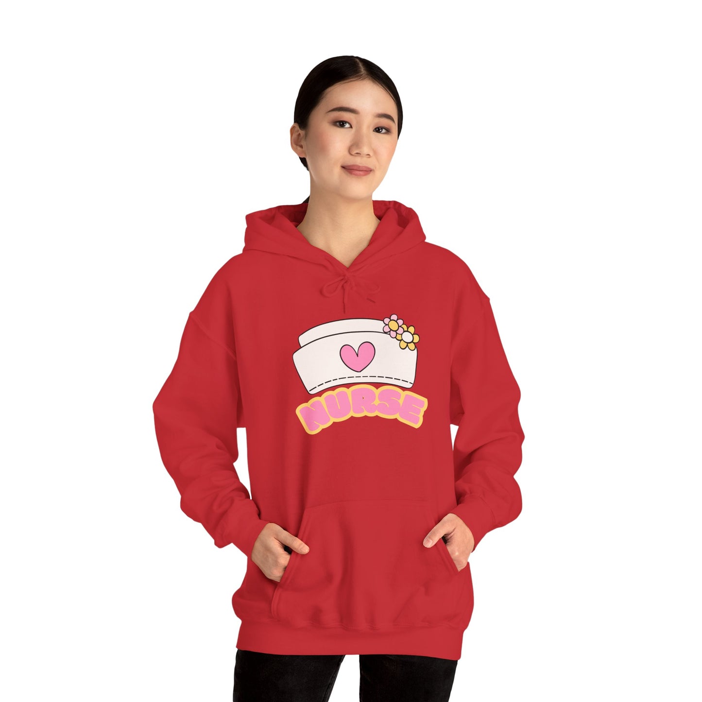 Nurse Love Hoodie | Cozy Unisex Sweatshirt, Gift for Healthcare Workers, Comfortable Nursing Apparel, Medical Appreciation Clothing