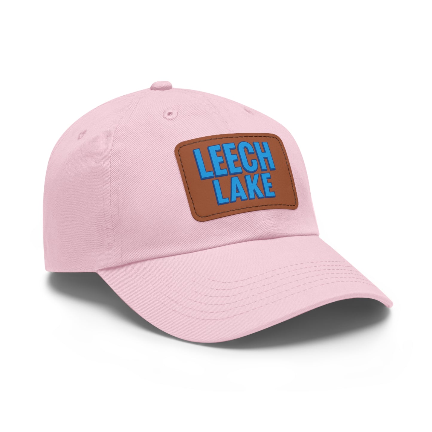 Leech Lake Dad Hat with Leather Patch (Rectangle)