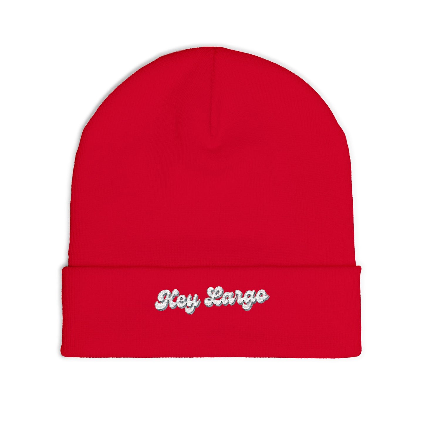 Key Largo Cozy Embroidered Knit Beanie | Winter Hat, Casual Fashion Accessory, Gift for Him/Her, Cozy Style, Outdoor Wear