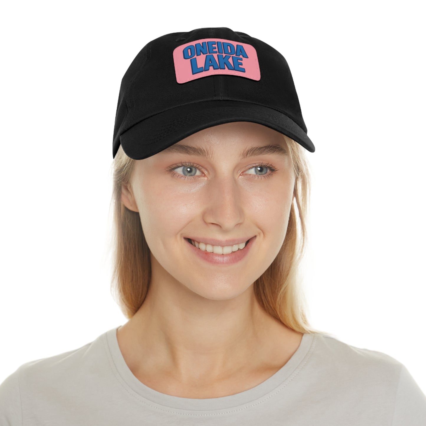 Oneida Lake Dad Hat with Leather Patch (Rectangle)