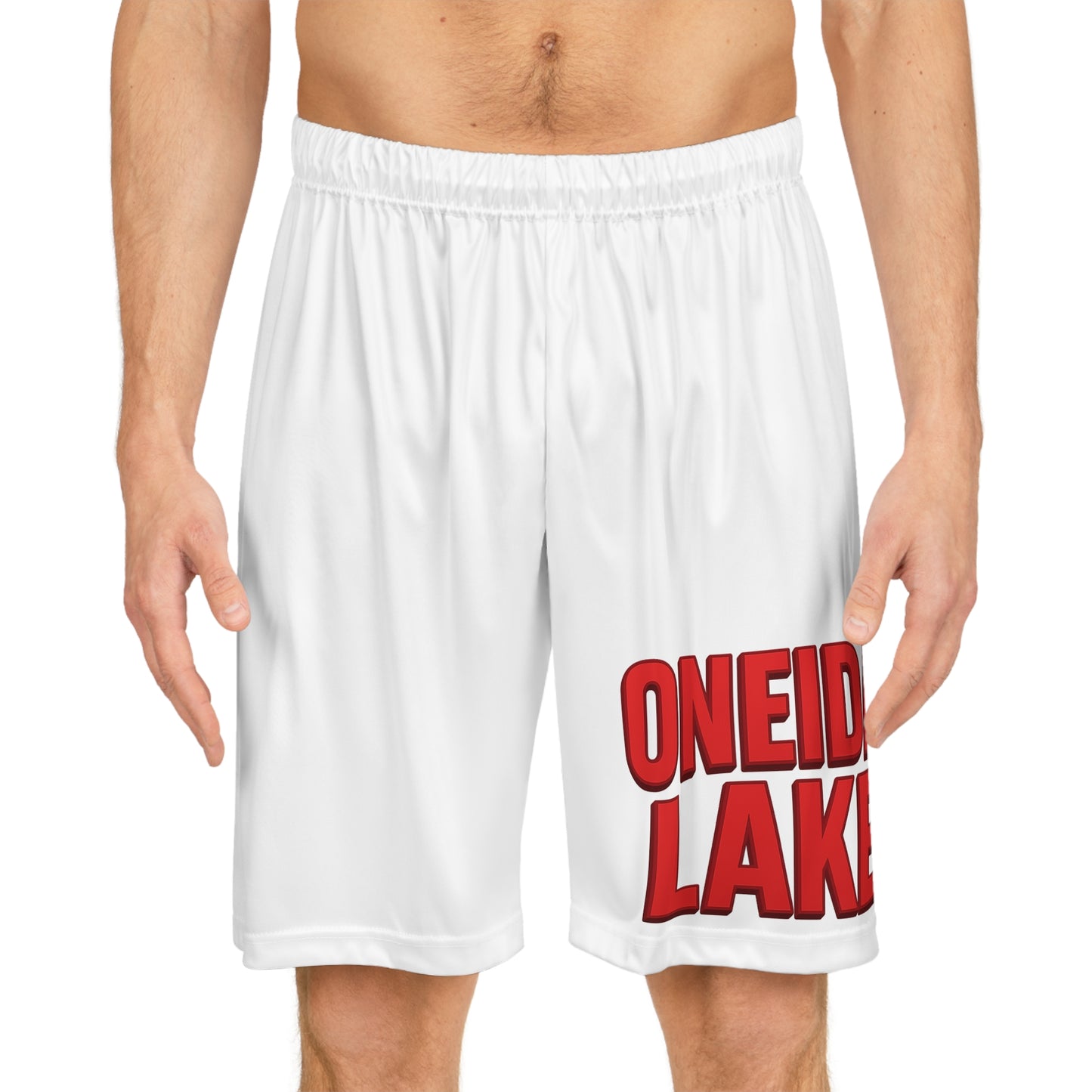 Oneida Lake Stylish Basketball Shorts, Summer Athletics Gear, Comfortable Sports Wear, Casual Workout Shorts, Gift for Sports Lovers, Unique Gym Apparel