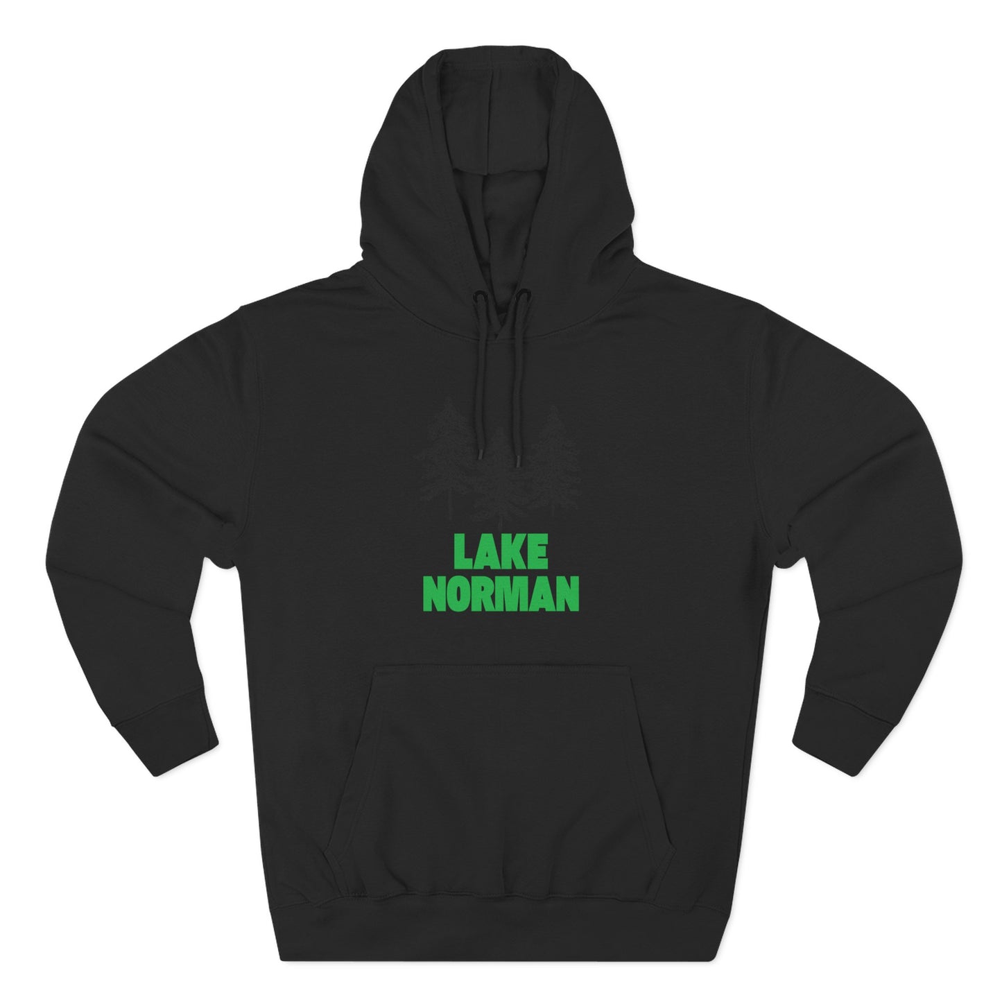 Lake Norman Fleece Hoodie, Cozy Sweatshirt, Outdoor Adventure Wear, Unique Gift for Lake Lovers, Perfect for Fall and Winter