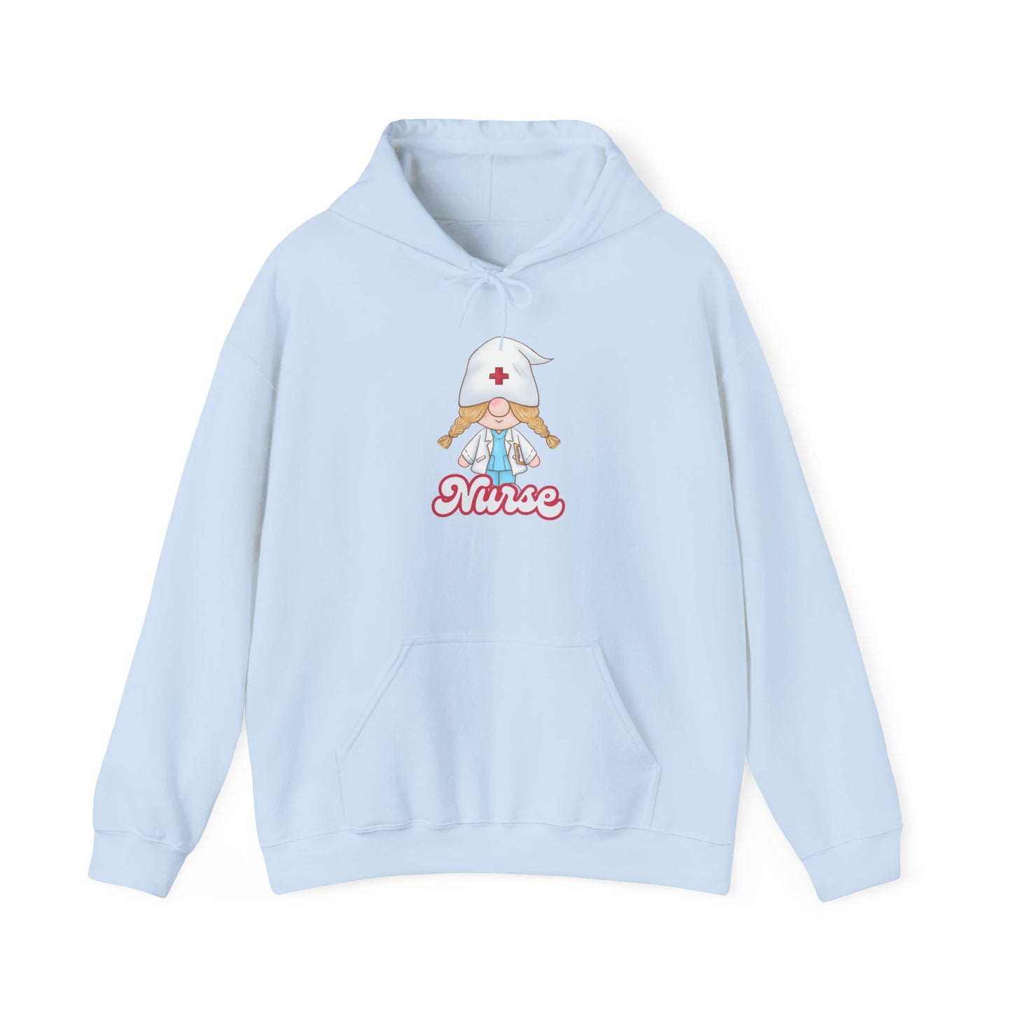 Nurse Cartoon Hoodie - Cozy Unisex Sweatshirt, Gift for Healthcare Workers, Nursing Student Apparel, Medical Profession Hoodie