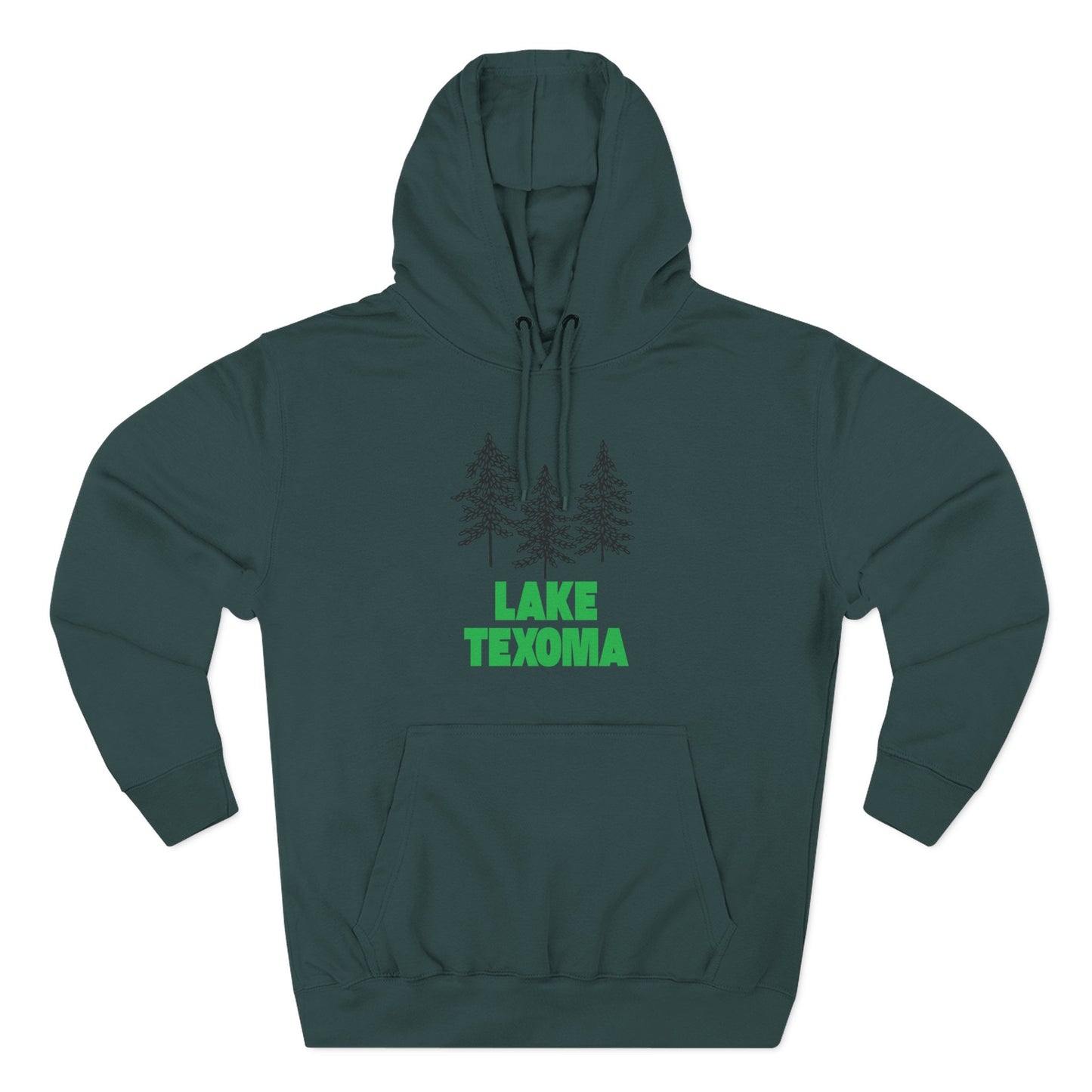 Lake Texoma Fleece Hoodie, Cozy Sweatshirt, Outdoor Adventure Wear, Unique Gift for Lake Lovers, Perfect for Fall and Winter