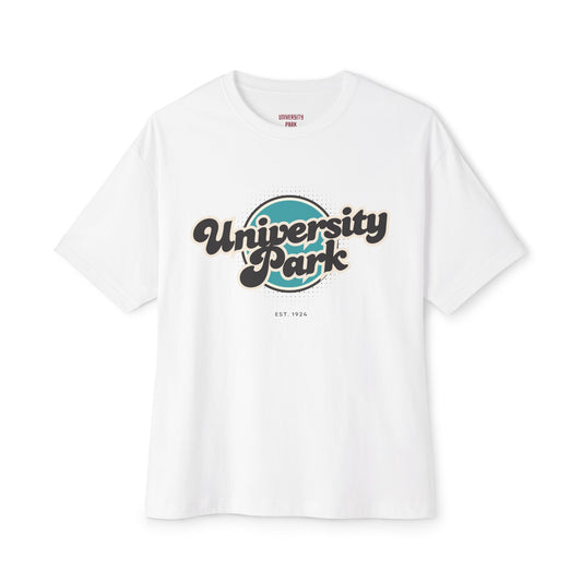 University Park Retro Oversized Tee, Unisex T-Shirt, Casual Fashion Top, Vintage Graphic Shirt, Perfect Gift for Any Occasion