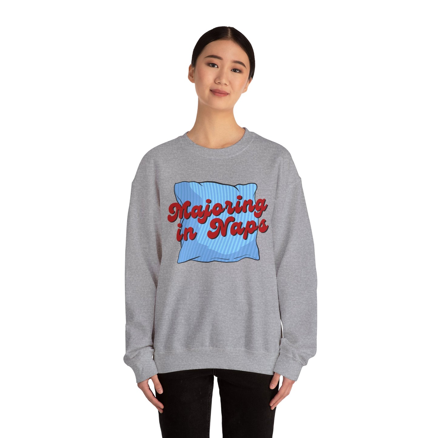 Nap Lover Sweatshirt | Major in Naps Crewneck | Unisex Gift for Nap Lovers | Comfy Apparel for Relaxation | Perfect for Holidays