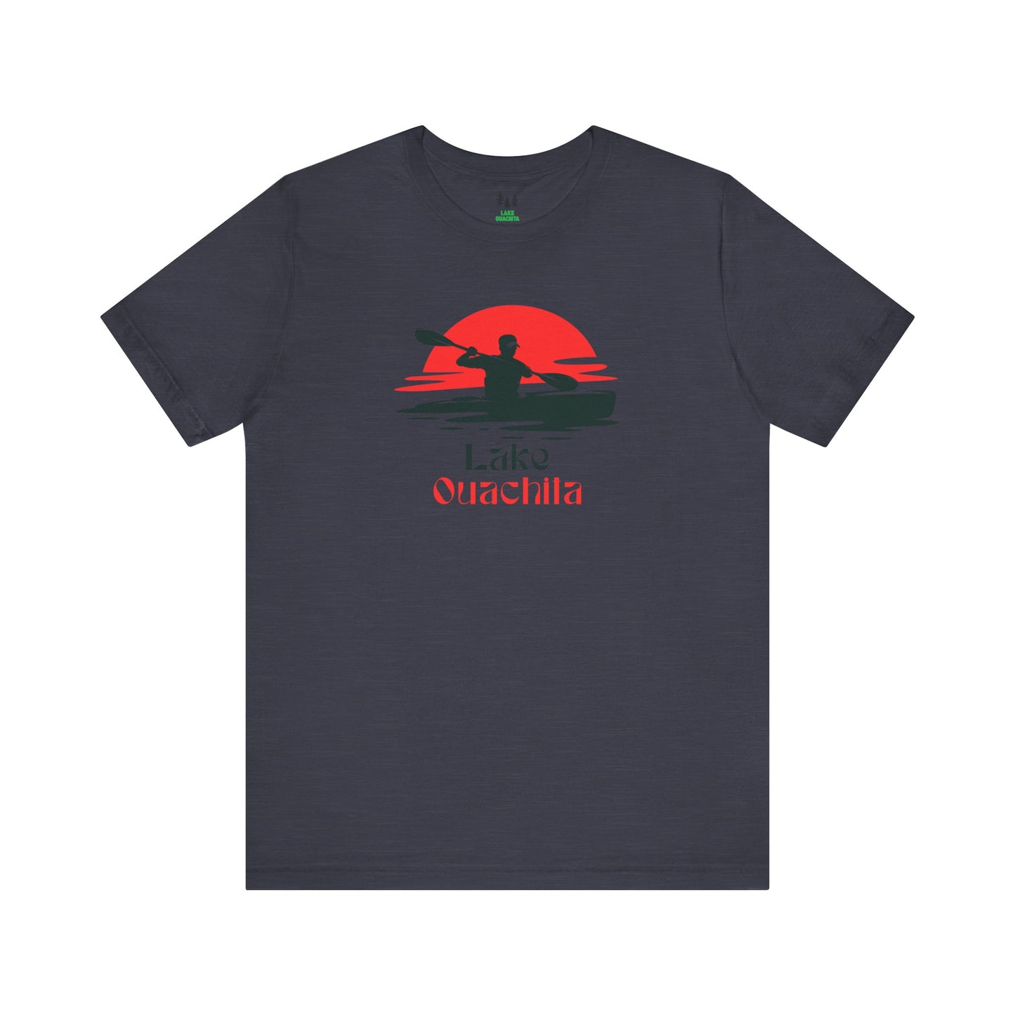 Lake Ouachita Tee - Kayaking Graphic Unisex Jersey Short Sleeve Shirt, Outdoor Adventure Gift, Summer Vibes, Lake Lover Apparel