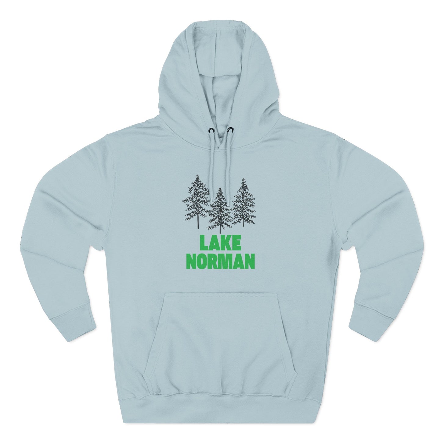 Lake Norman Fleece Hoodie, Cozy Sweatshirt, Outdoor Adventure Wear, Unique Gift for Lake Lovers, Perfect for Fall and Winter