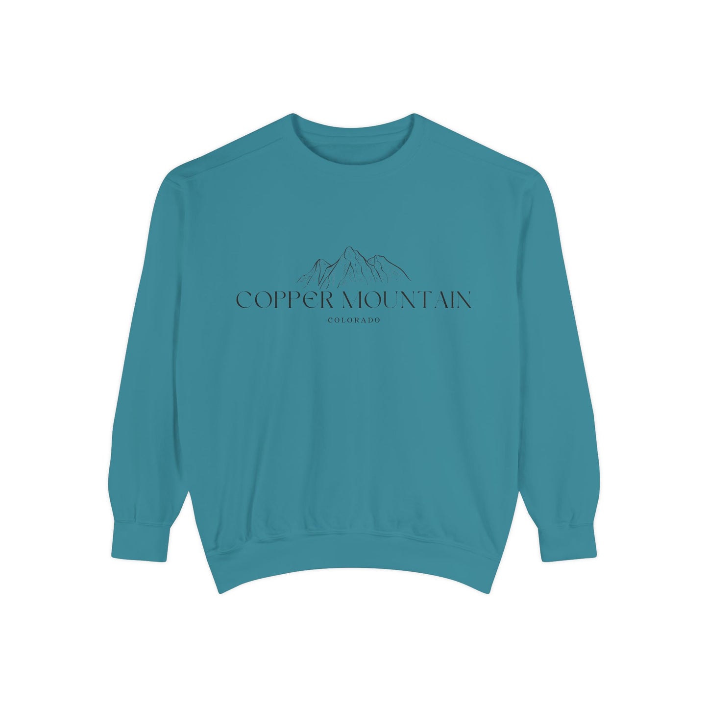 Copper Mountain Vibes Unisex Sweatshirt | Garment-Dyed Comfort, Perfect for Casual Outings, Travel, Gifts, Autumn Days
