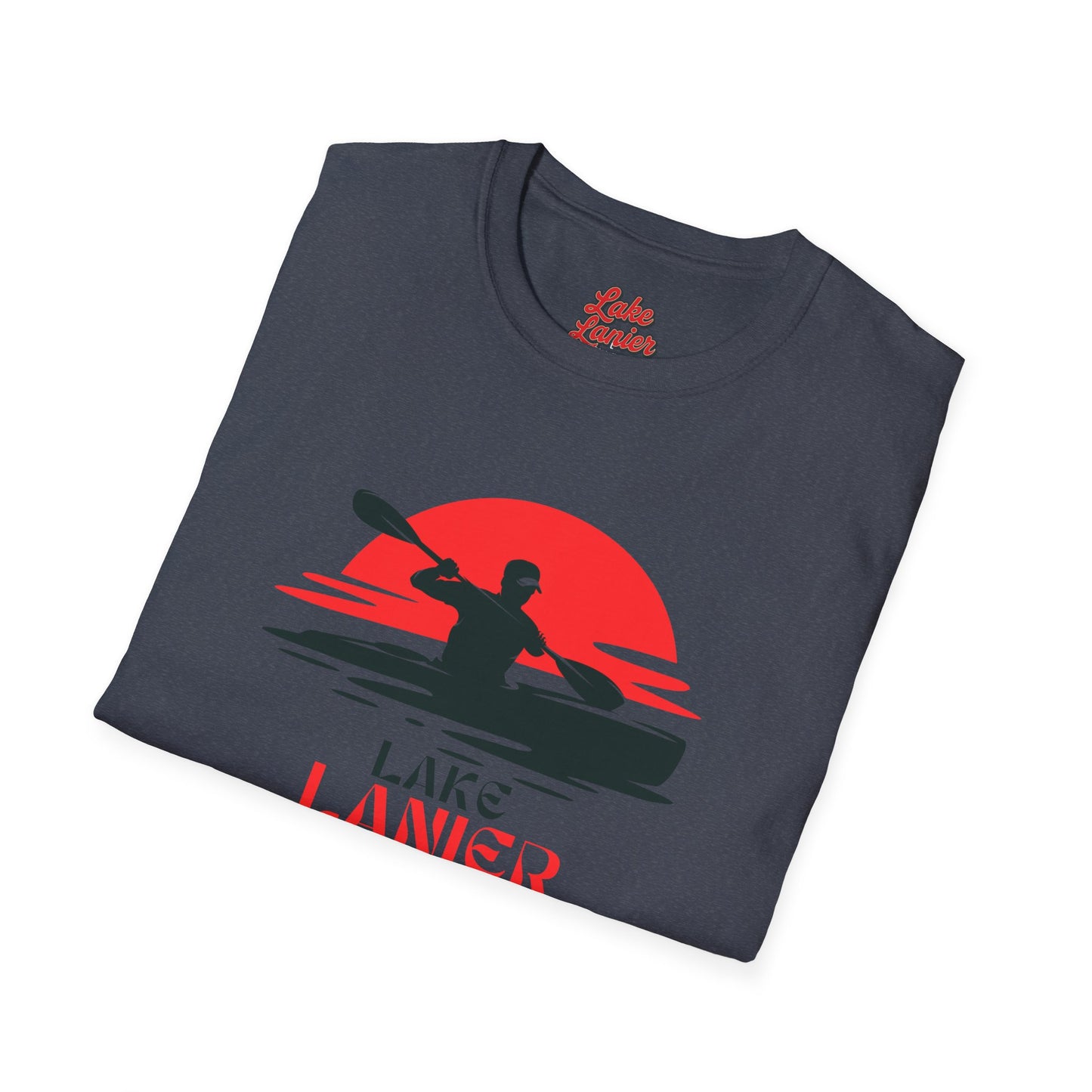 Lake Lanier Unisex Softstyle T-Shirt, Kayaking Shirt, Outdoor Adventure Tee, Lake Life Apparel, Father's Day Gift, Summer Wear