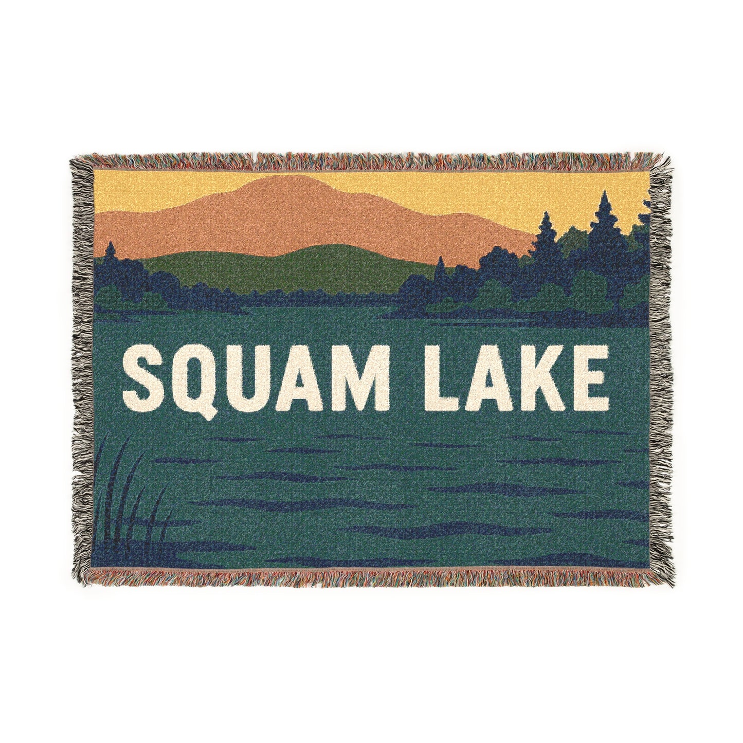 Squam Lake Woven Blanket