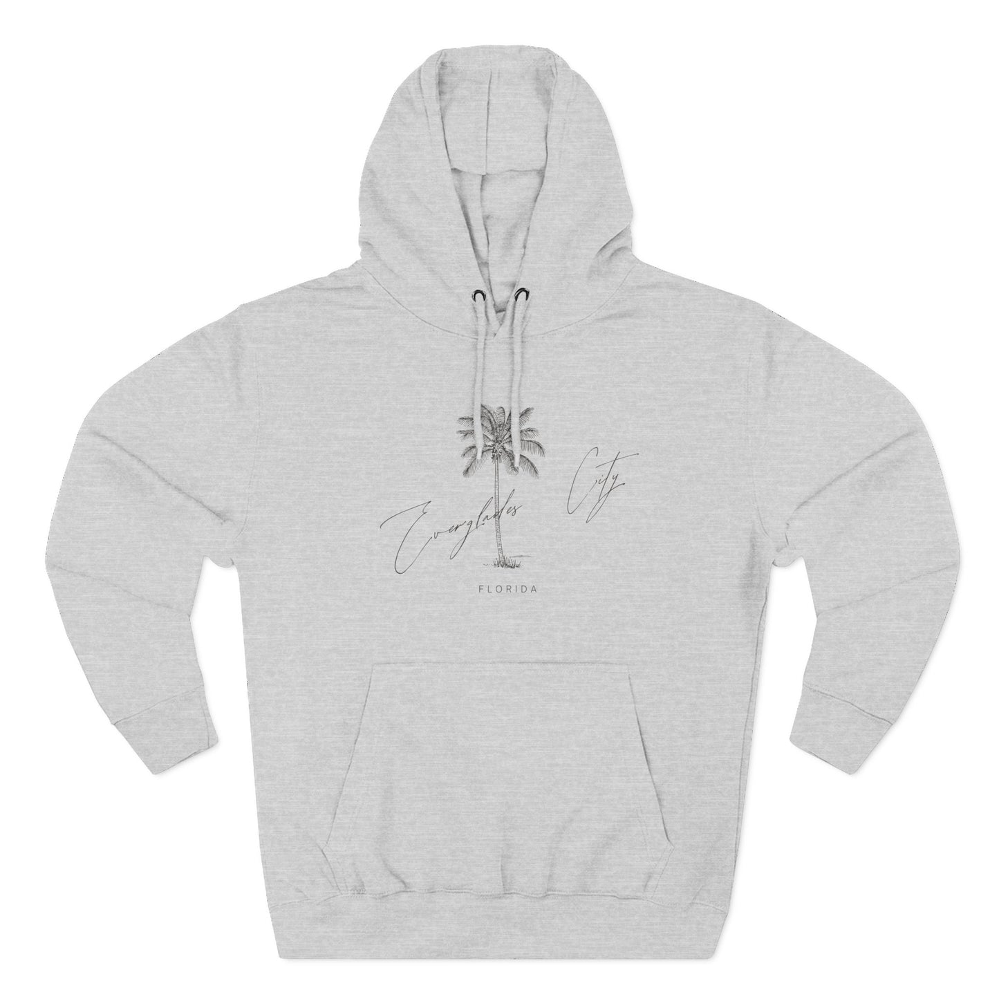 Everglades City Stylish Three-Panel Fleece Hoodie for Cozy Days, Casual Wear, Warm Layering, Gift for Him or Her