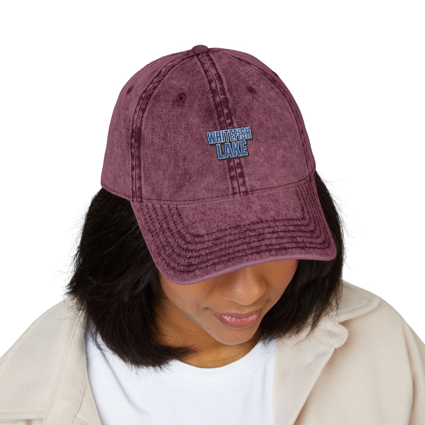 Whitefish Lake Vintage Cap (Embroidery)