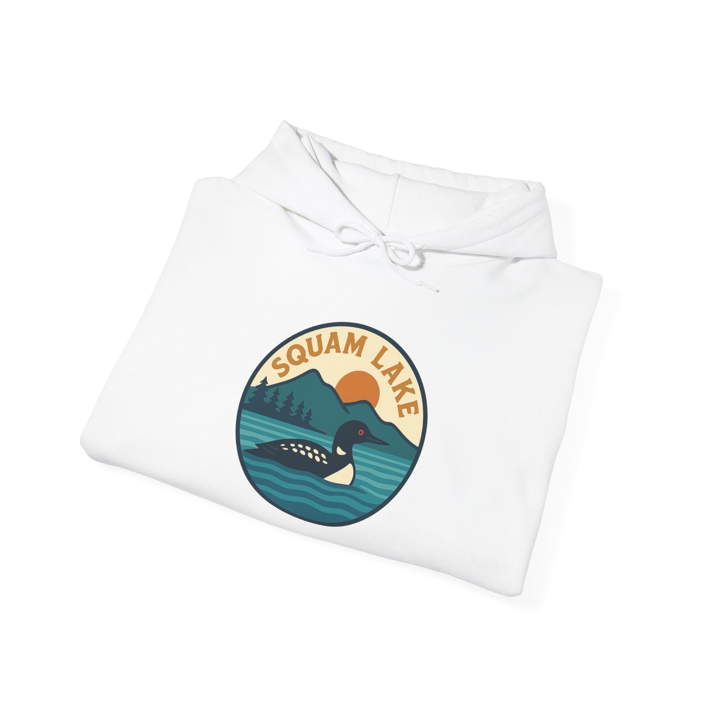 Squam Lake Hoodie, Cozy Casual Wear, Unisex Sweatshirt, Lake Lover Gift, Outdoor Adventure Apparel, Summer Retreat Fashion