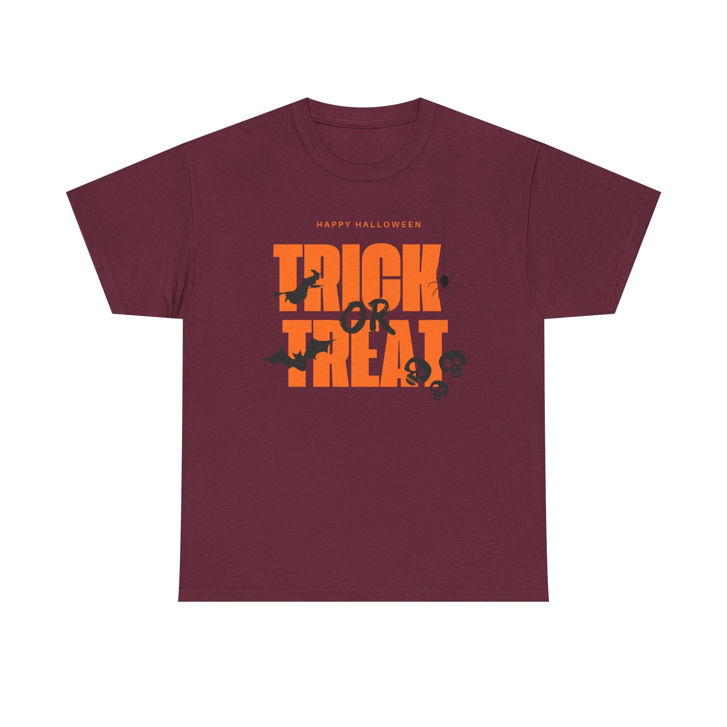Halloween Unisex Tee, Funny Trick or Treat Shirt, Spooky Halloween Apparel, Unisex Cotton T-Shirt, Halloween Costume Top