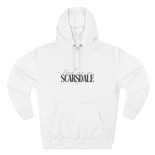 Scarsdale Stylish Three-Panel Fleece Hoodie for Everyday Comfort, Personalized Gift, Casual Wear, Unisex Hoodie, Cozy Fashion