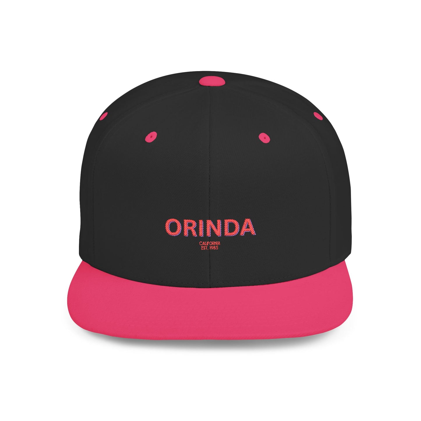 Orinda Stylish Flat Bill Snapback Hat with Design, Perfect for Casual Outings, Streetwear, Gifts, Festivals, Everyday Wear