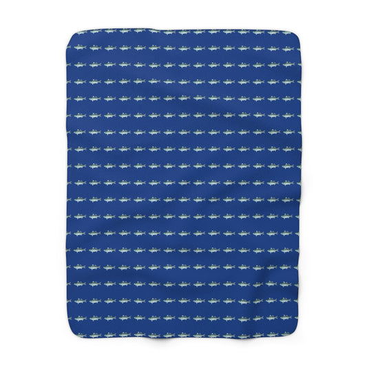 Lake Norman-Inspired Sherpa Fleece Blanket, Cozy Throw for Beach Lovers, Nautical Home Décor, Perfect Gift for Any Occasion, Soft Plush Blanket