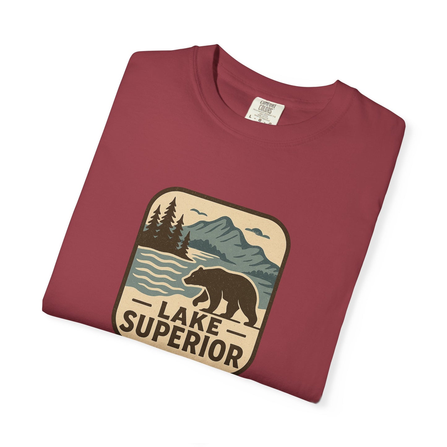 Lake Superior Unisex T-Shirt, Casual Graphic Tee, Nature Lover Gift, Outdoor Adventure Shirt, Vacation Souvenir, Summer Wear