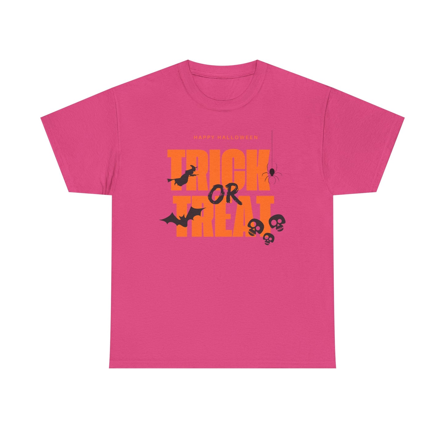 Halloween Unisex Tee, Funny Trick or Treat Shirt, Spooky Halloween Apparel, Unisex Cotton T-Shirt, Halloween Costume Top