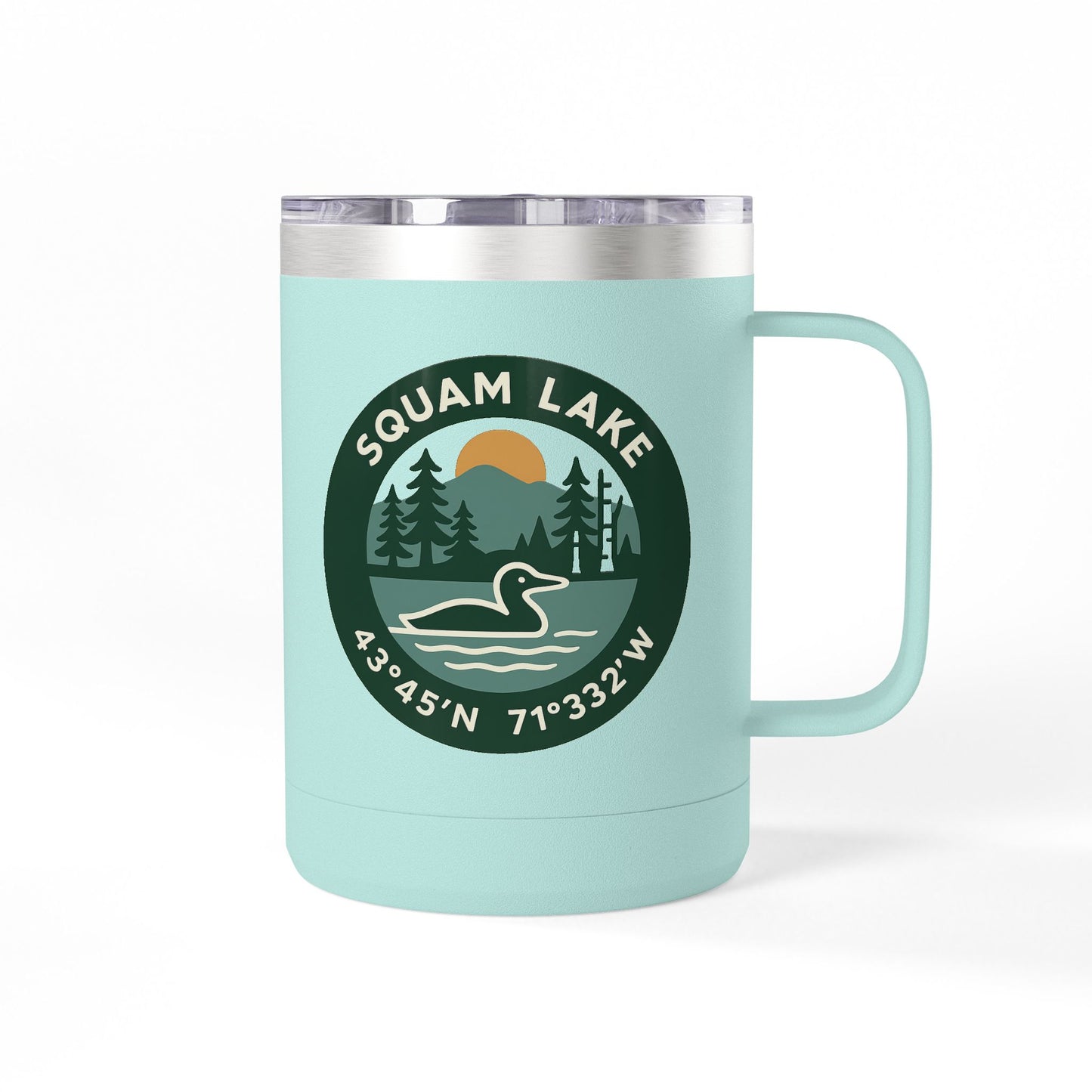 Squam Lake Coffee Mug Tumbler, 15oz