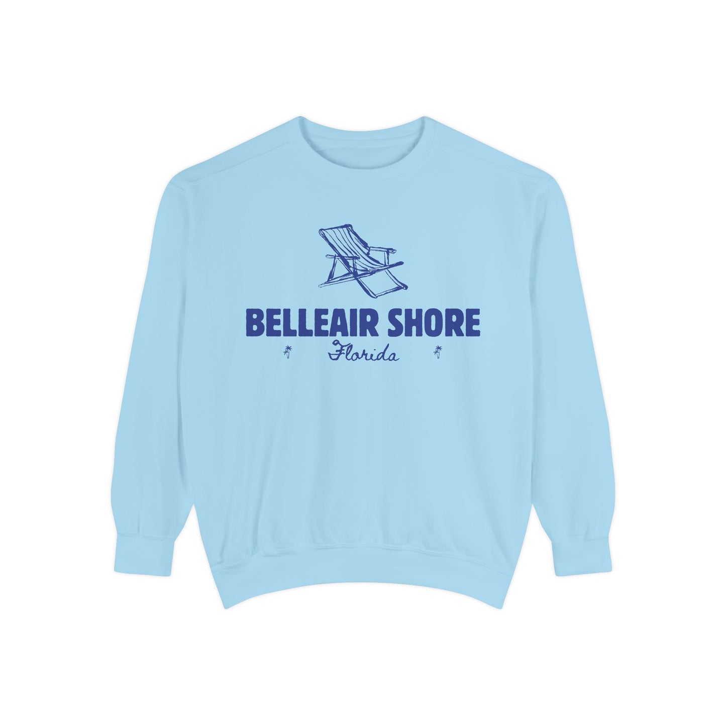 Belleair Shore Vibes Unisex Sweatshirt | Garment-Dyed Comfort, Perfect for Casual Outings, Travel, Gifts, Autumn Days