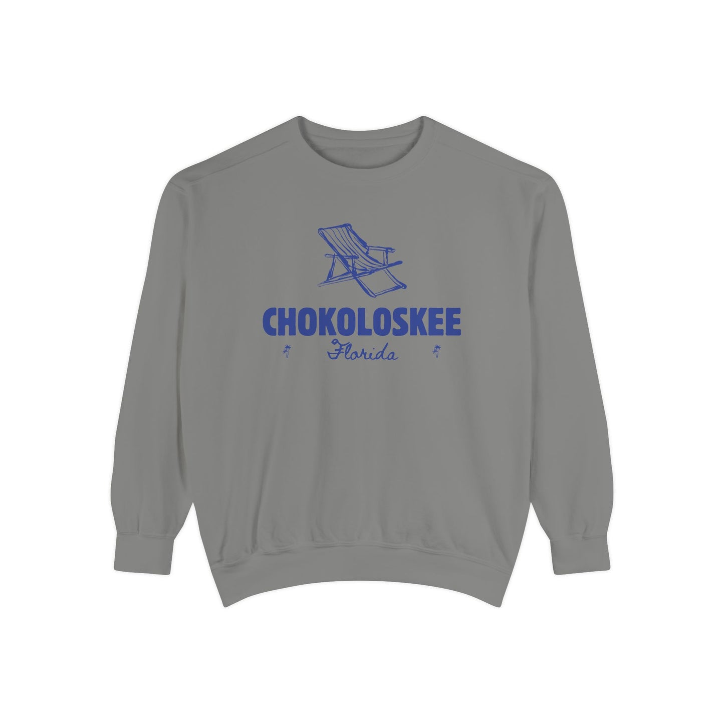 Chokoloskee Vibes Unisex Sweatshirt | Garment-Dyed Comfort, Perfect for Casual Outings, Travel, Gifts, Autumn Days