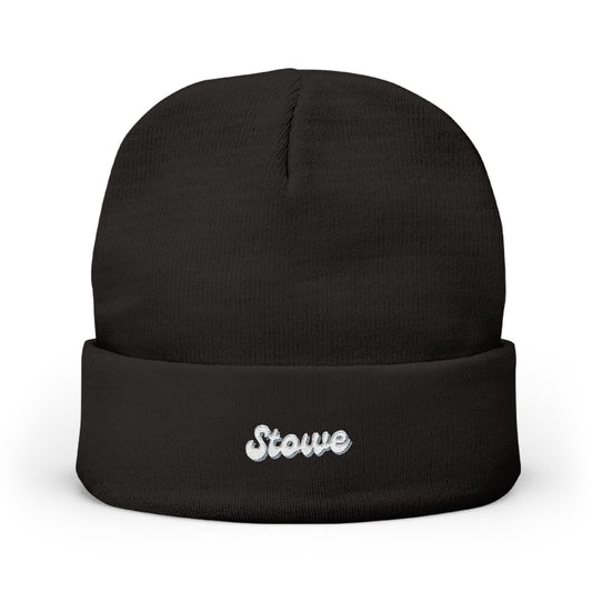 Stowe Cozy Embroidered Knit Beanie | Winter Hat, Casual Fashion Accessory, Gift for Him/Her, Cozy Style, Outdoor Wear
