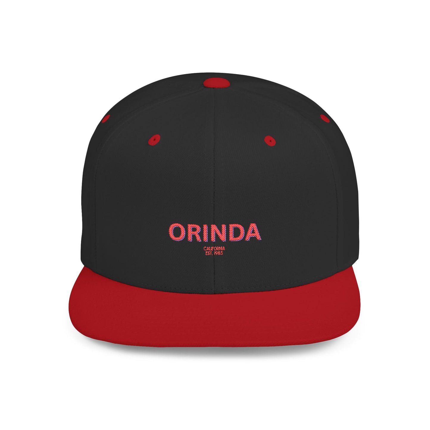 Orinda Stylish Flat Bill Snapback Hat with Design, Perfect for Casual Outings, Streetwear, Gifts, Festivals, Everyday Wear
