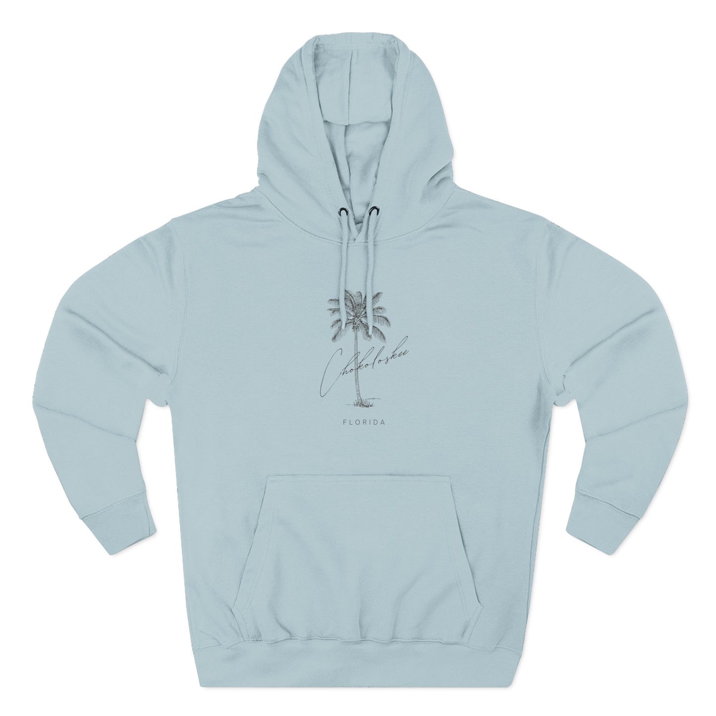 Chokoloskee Stylish Three-Panel Fleece Hoodie for Cozy Days, Casual Wear, Warm Layering, Gift for Him or Her