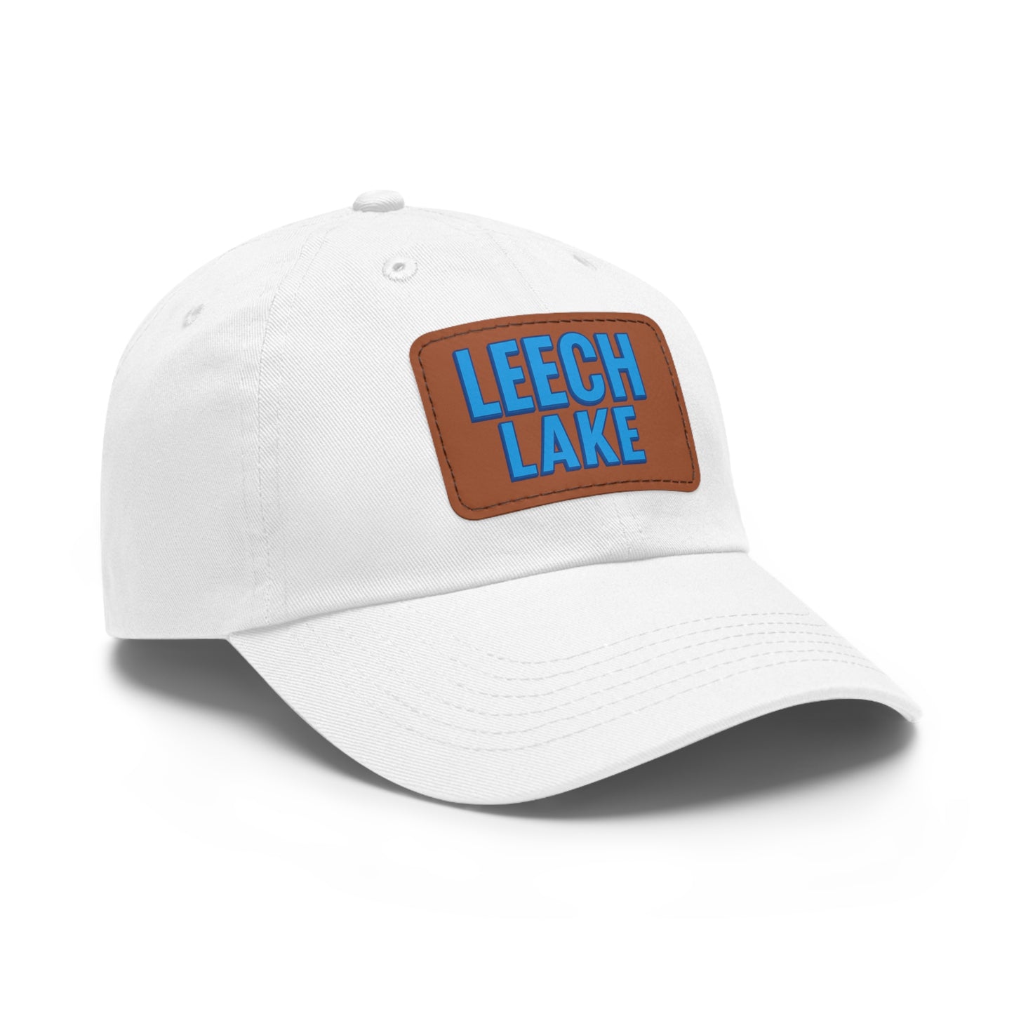 Leech Lake Dad Hat with Leather Patch (Rectangle)
