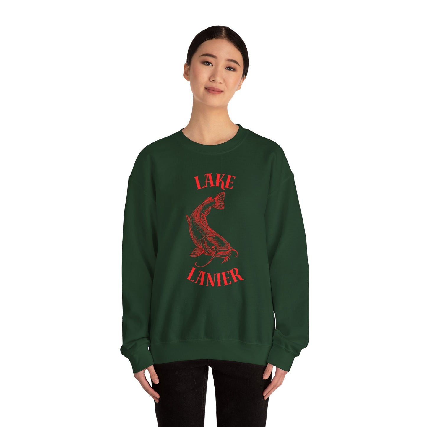 Lake Lanier Sweatshirt | Unisex Heavy Blend™ Crewneck | Perfect for Lake Lovers, Cozy Gift for Outdoors Enthusiasts, Relaxed Style for