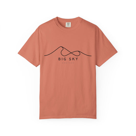 Big Sky Chill Vibes Tee - Unisex Garment-Dyed T-shirt for Autumn Lovers, Casual Wear, Gifts for Him/Her