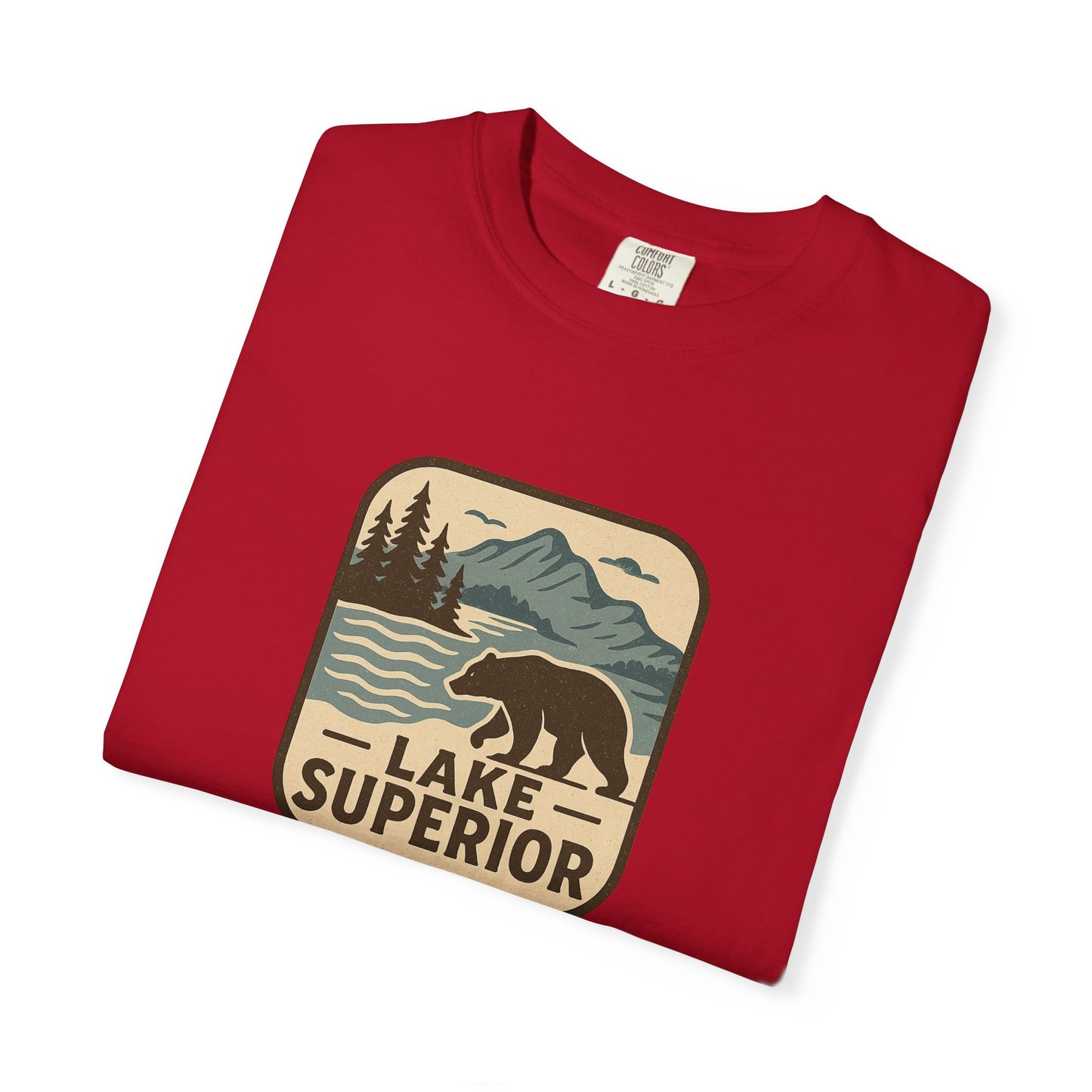 Lake Superior Unisex T-Shirt, Casual Graphic Tee, Nature Lover Gift, Outdoor Adventure Shirt, Vacation Souvenir, Summer Wear