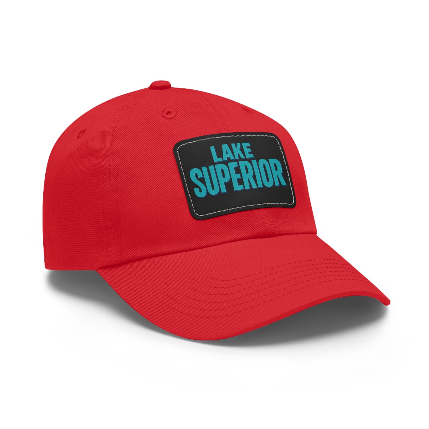 Lake Superior Dad Hat with Leather Patch (Rectangle)