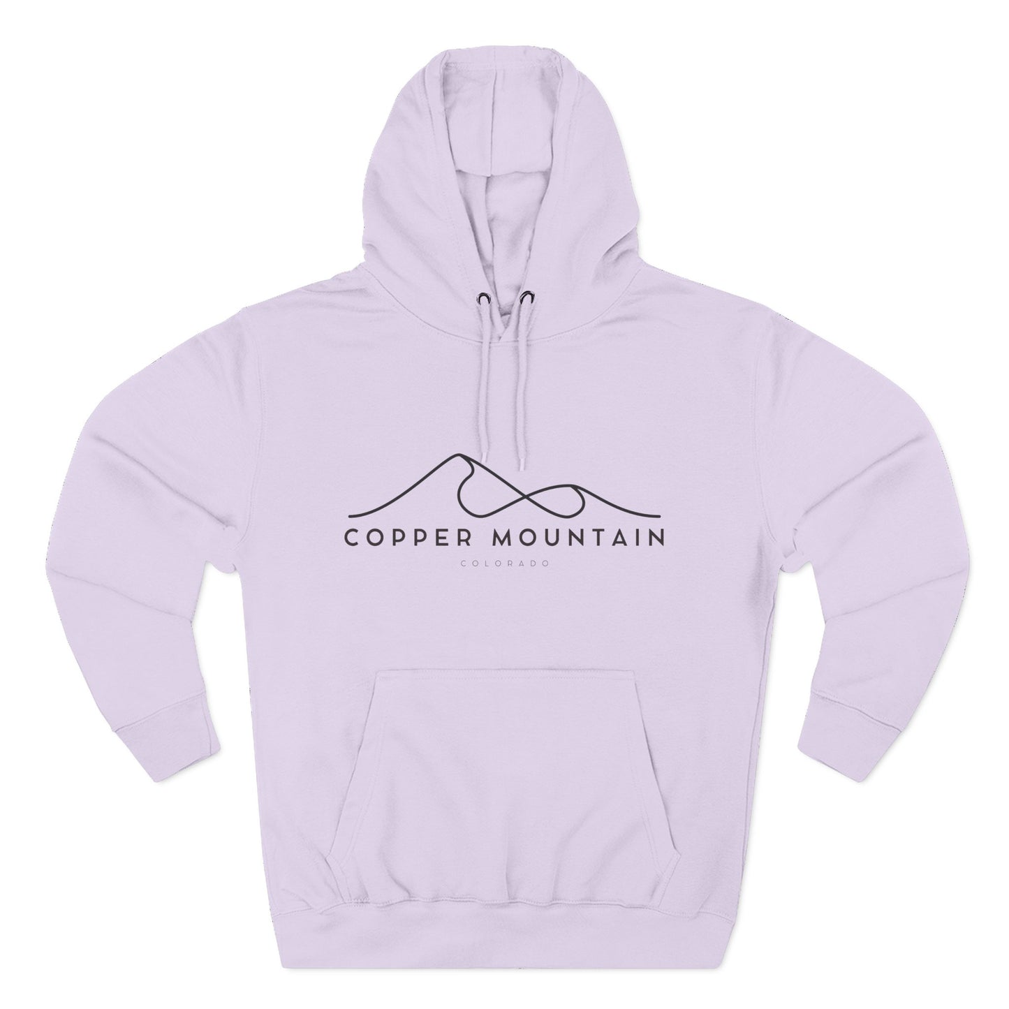 Copper Mountain Stylish Three-Panel Fleece Hoodie for Cozy Days, Casual Wear, Warm Layering, Gift for Him or Her