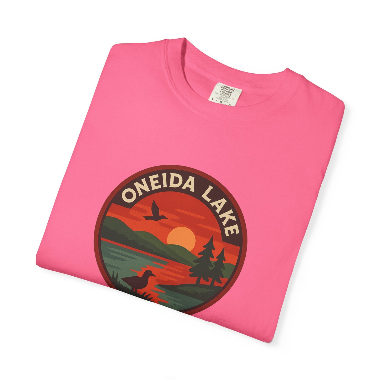 Oneida Lake Unisex T-Shirt, Casual Graphic Tee, Nature Lover Gift, Outdoor Adventure Shirt, Vacation Souvenir, Summer Wear
