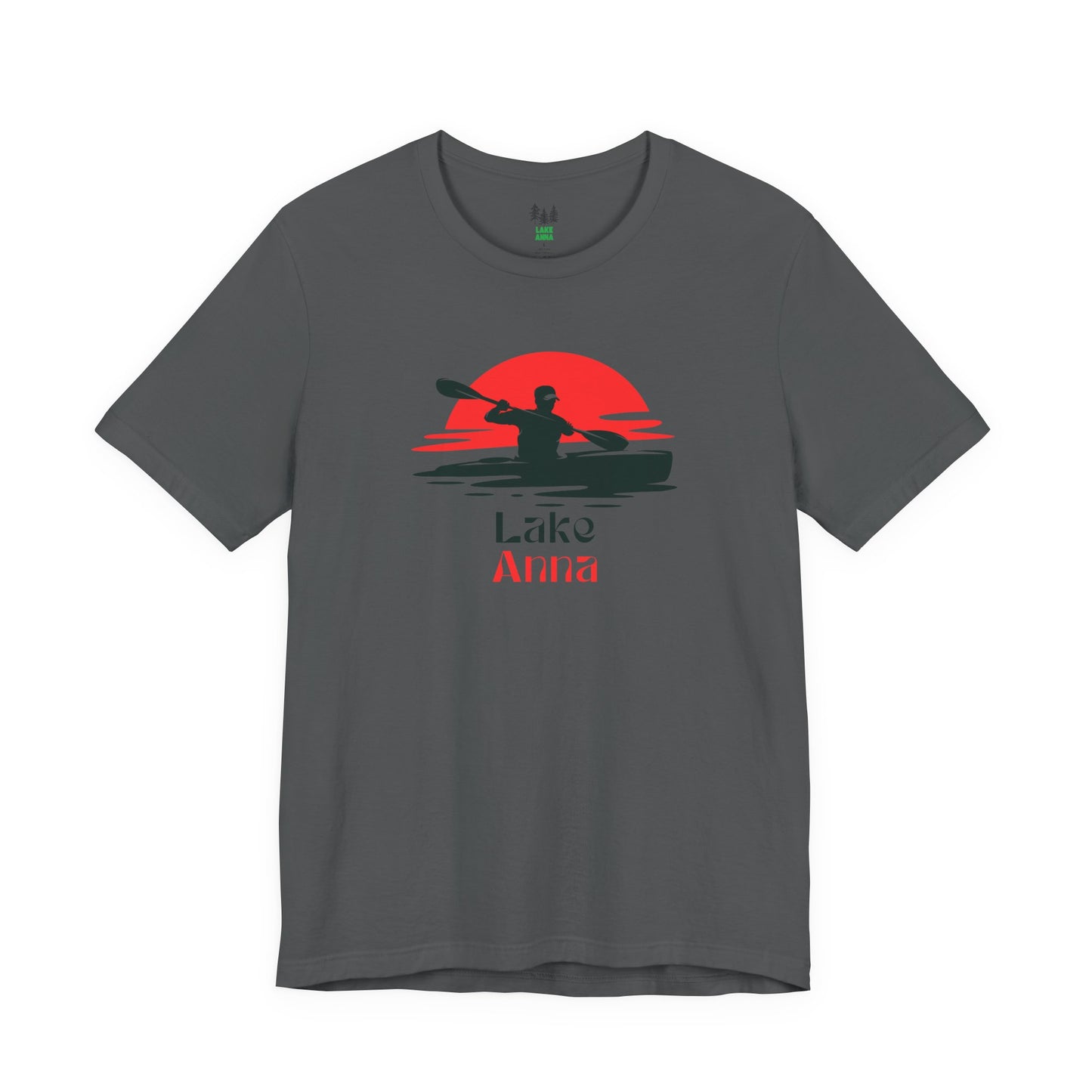 Lake Anna Tee - Kayaking Graphic Unisex Jersey Short Sleeve Shirt, Outdoor Adventure Gift, Summer Vibes, Lake Lover Apparel