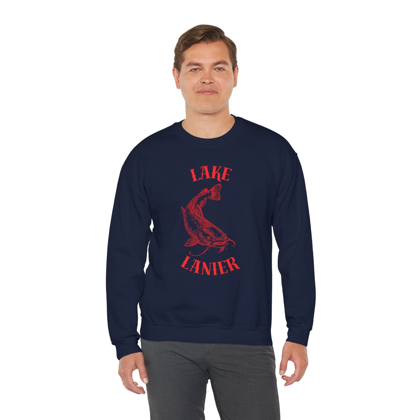 Lake Lanier Sweatshirt | Unisex Heavy Blend™ Crewneck | Perfect for Lake Lovers, Cozy Gift for Outdoors Enthusiasts, Relaxed Style for
