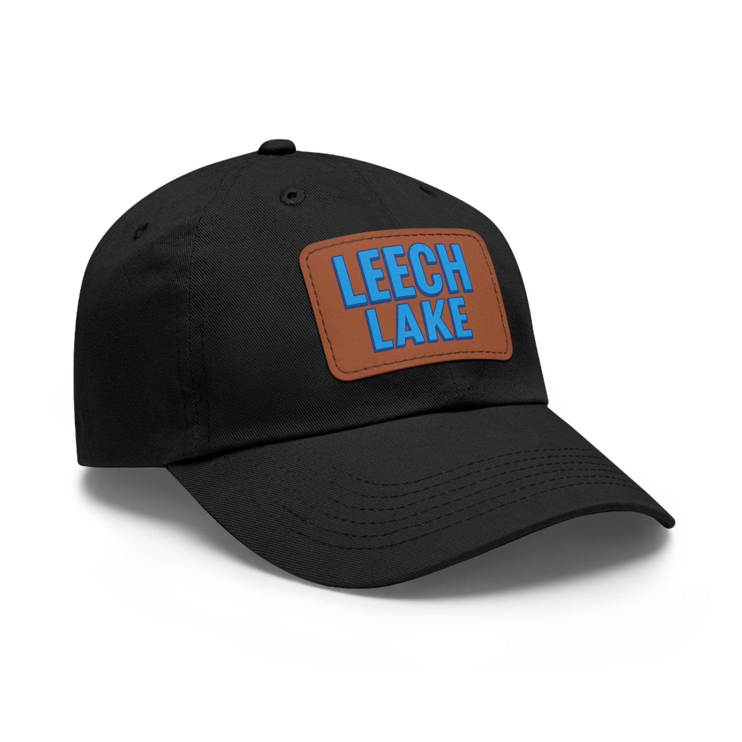 Leech Lake Dad Hat with Leather Patch (Rectangle)