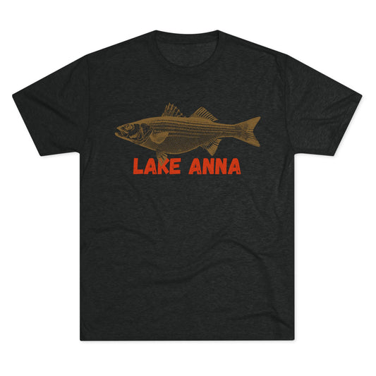 Lake Anna Fishing Tee, Unisex Crew Neck Shirt, Summer Lake Apparel, Gift for Fishermen, Outdoor Adventure T-Shirt, Lake House Style