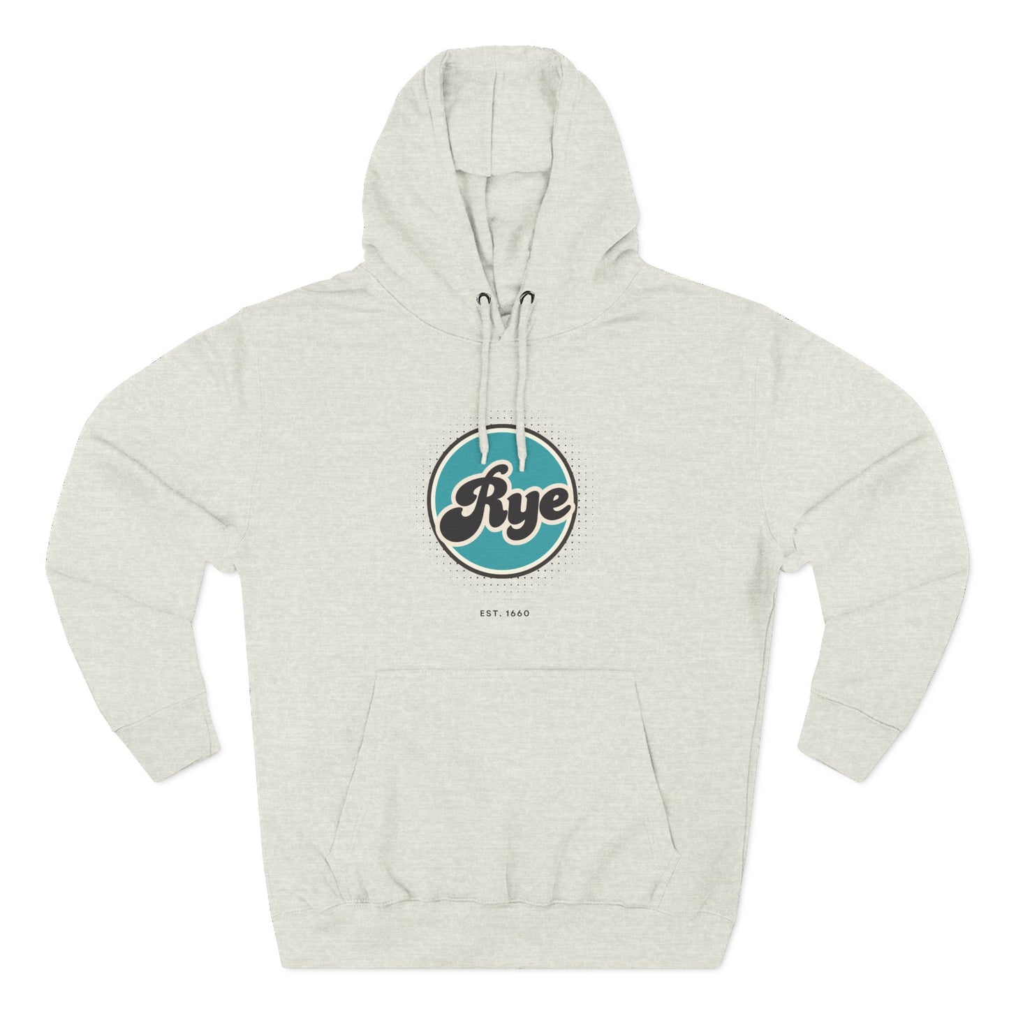 Rye Retro Vibe Hoodie for Casual Days, Streetwear, Unisex Gift, Cozy Layering Apparel