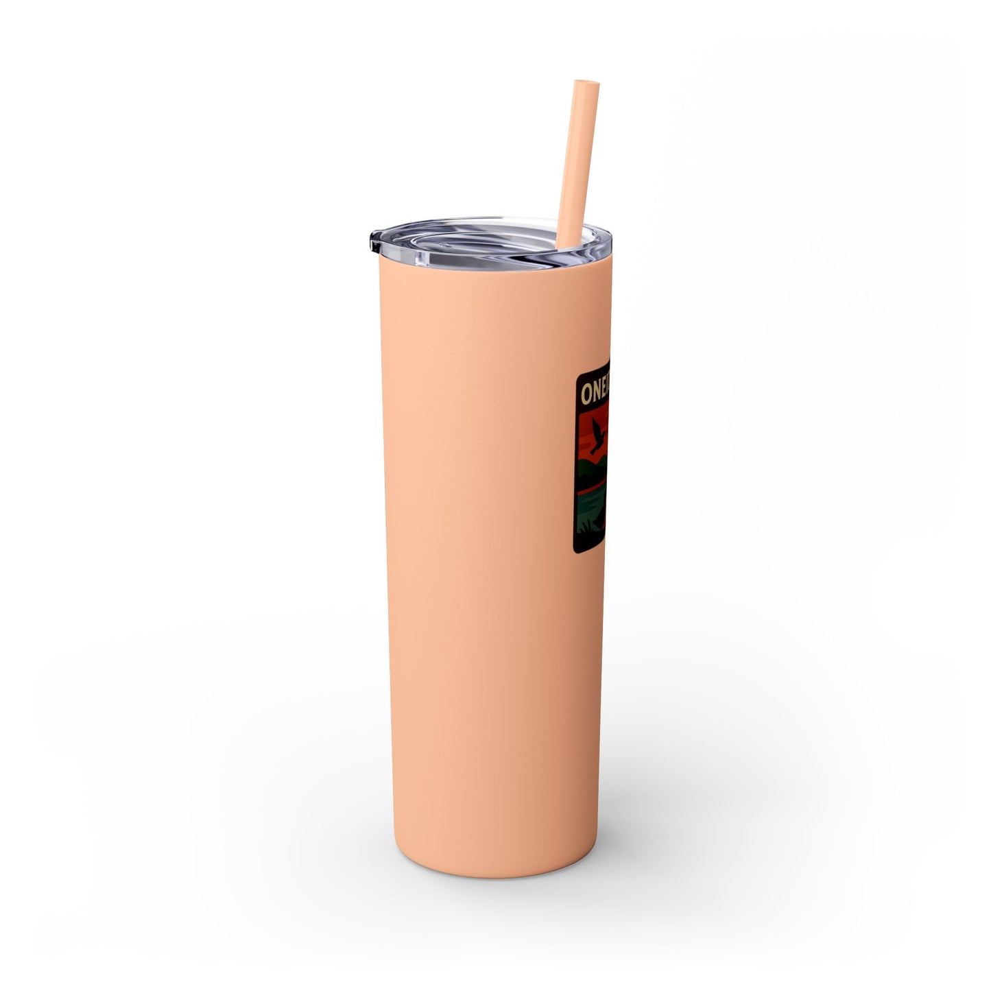 Oneida Lake Skinny Tumbler - 20oz Travel Mug, Eco-Friendly Drinkware for Adventurers, Ideal for Camping, Picnics, and Daily Hydration