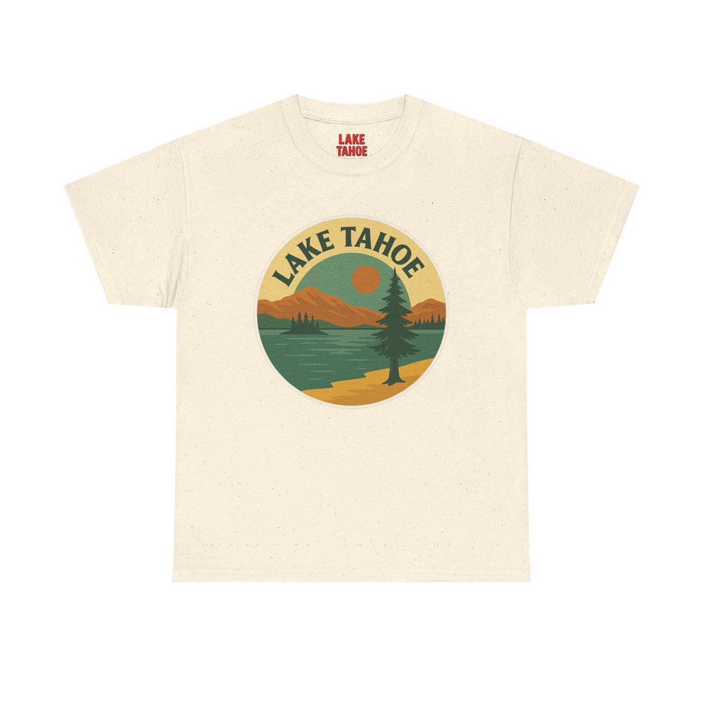 Lake Tahoe Graphic Tee | Unisex Heavy Cotton T-Shirt, Nature Lover Gift, Lake Adventure Shirt, Outdoor Apparel, Vintage Lake Design