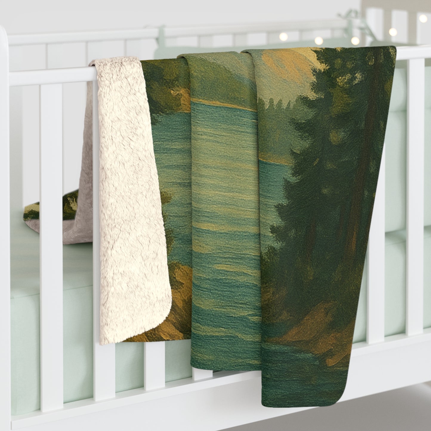 Lake Tahoe Sherpa Fleece Blanket