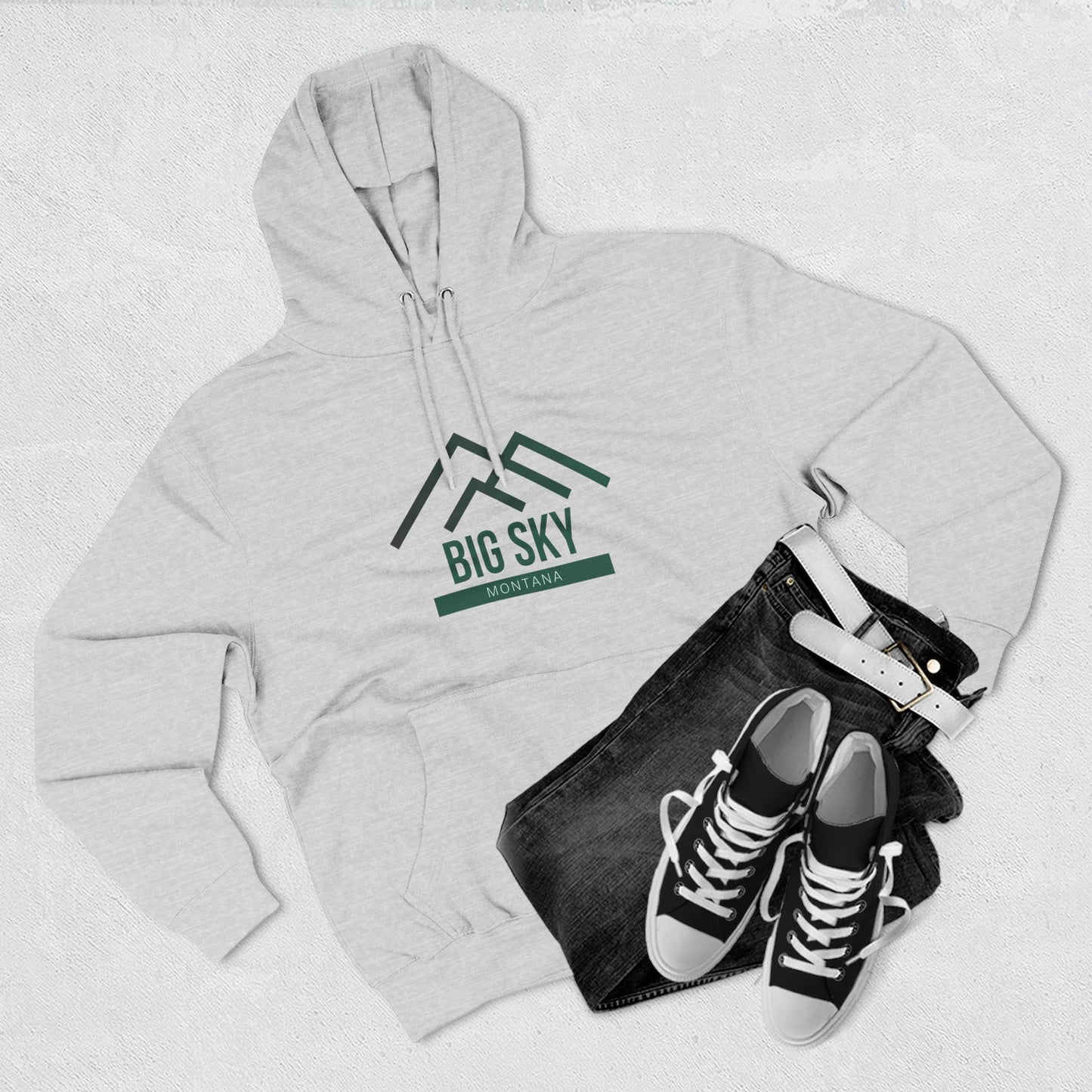 Big Sky Vibes Hoodie with Design, Perfect for Autumn Lovers, Comfortable and Stylish, Great Gift for Vacations